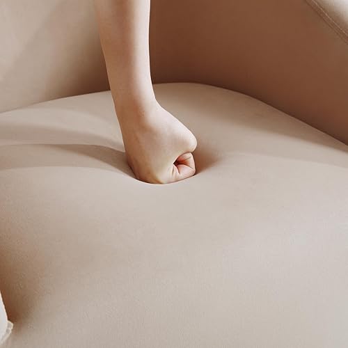 Miniatura 8 de Silla de comedor con ruedas, sillas tapizadas de terciopelo para comedor y cocina, sillón lateral moderno con ruedas para dormitorio, sala de