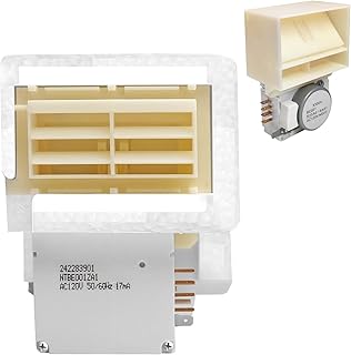 Upgraded 242303001 Air Damper Control Assembly Refrigerator Damper Assembly Compatible with Frigidaire Crosley White Replaces AP5788340, PS8746718, EAP8746718, 3016452, Fits LFS, DFH, FFE, FFH, FFS