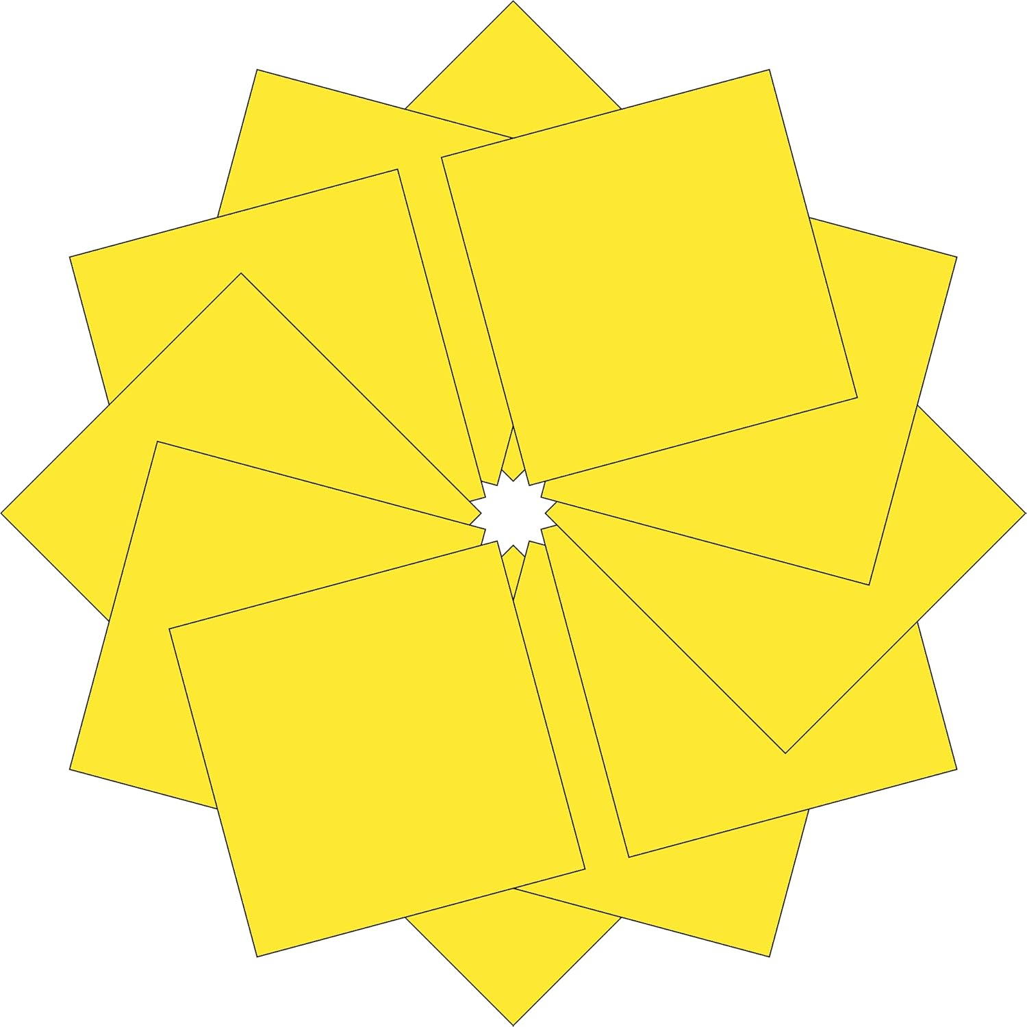 Solid Color Cotton Bandannas, 22x22 Inches, Unisex, Machine Washable, Available in 4 and 12 Packs (Solid Bright Yellow, 12)