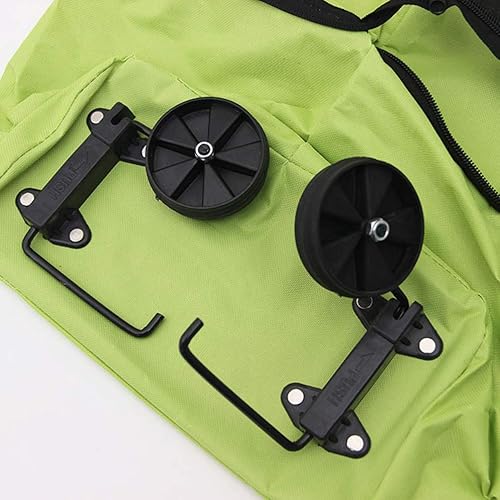 Miniatura 7 de Carrito de compras plegable con ruedas, carrito de comestibles plegable sobre ruedas, carrito de compras, bolsa de compras extensible con ruedas
