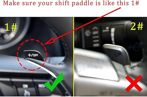 Miniatura 6 de Extensiones de aluminio para palanca de cambios de volante 2 piezas (rojo) para Mazda 3 6 Axela Atenza CX-3 CX-5 MX-5 CX-9