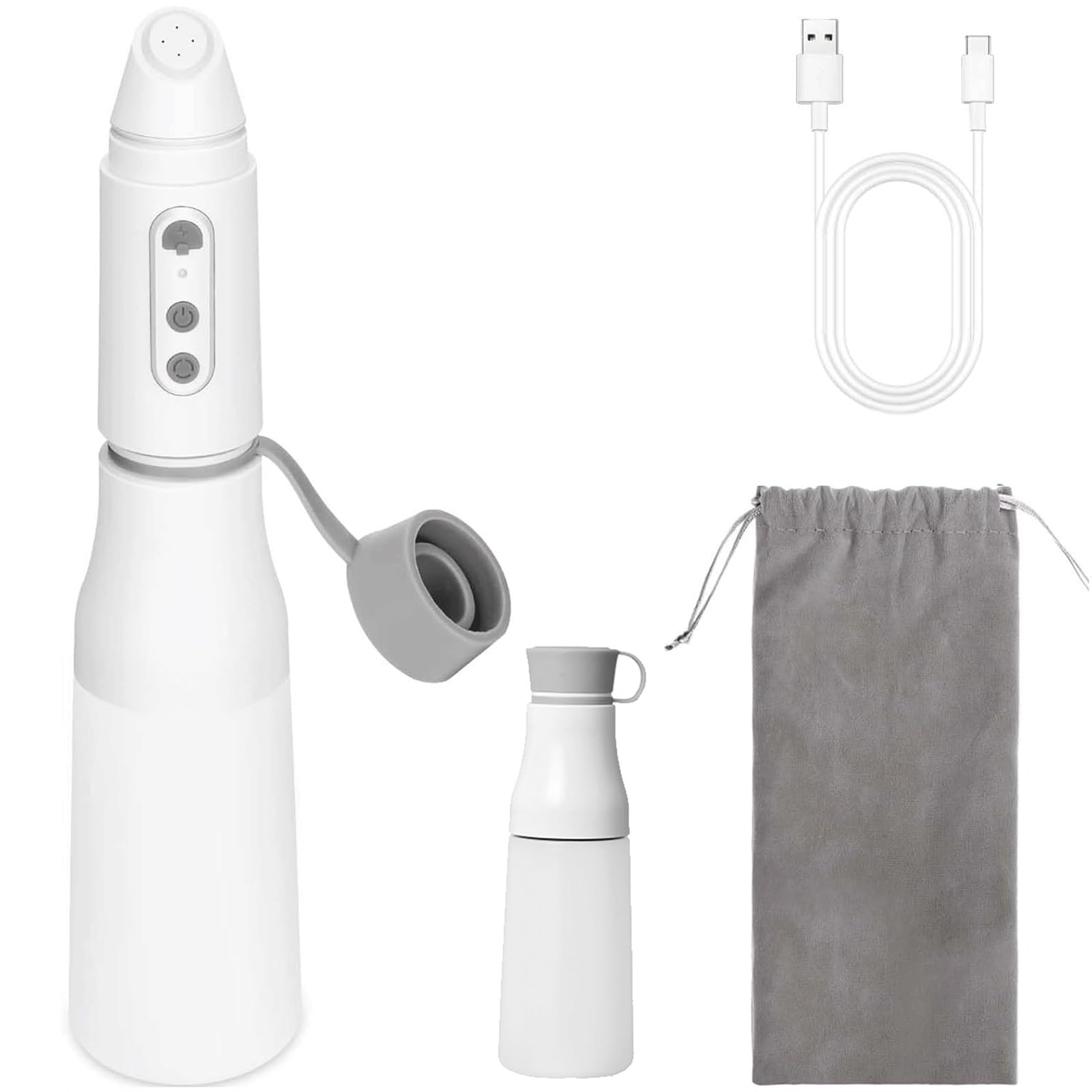 Bidet portatile da viaggio – Bidet portatile ricaricabile tramite USB con bottiglia da 290 ml, 3 modalità di pulizia regolabili per igiene personale e cura post-partum