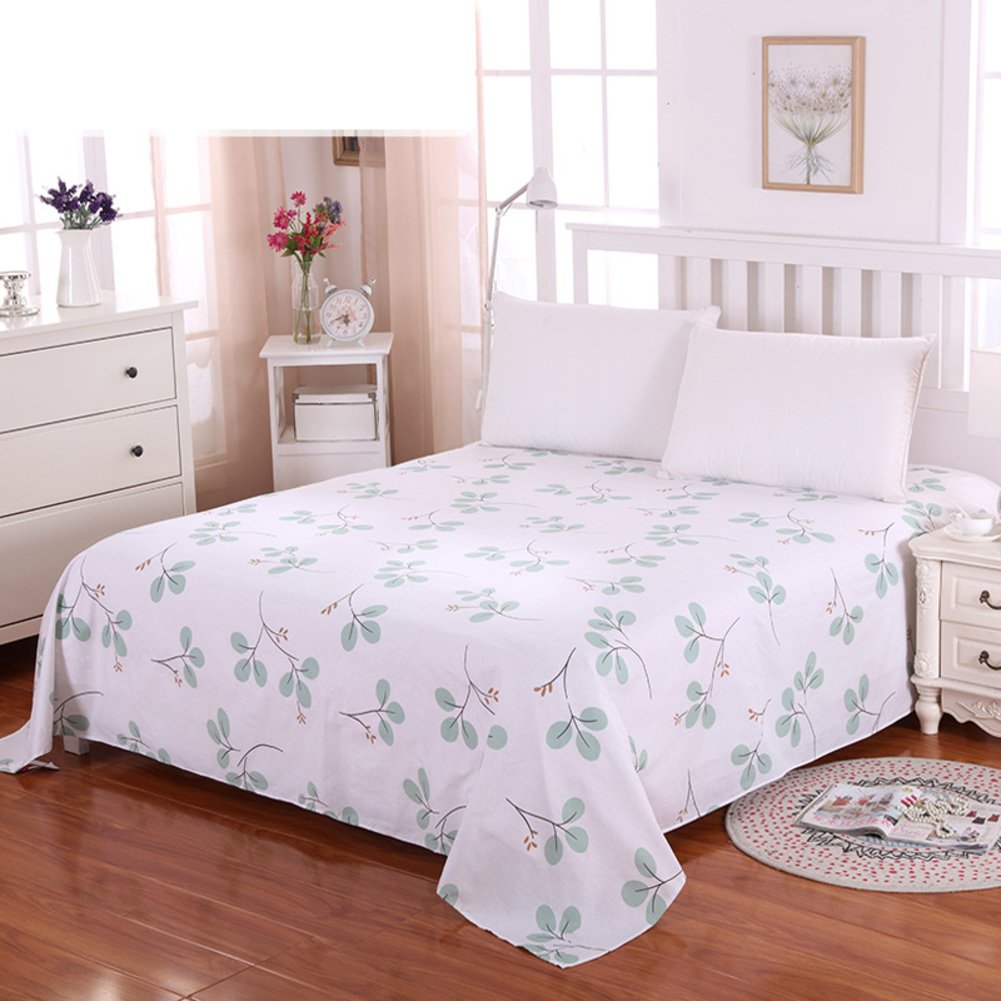 Draps doubles de coton sergé lin 160x230cm pour lit deux personnes