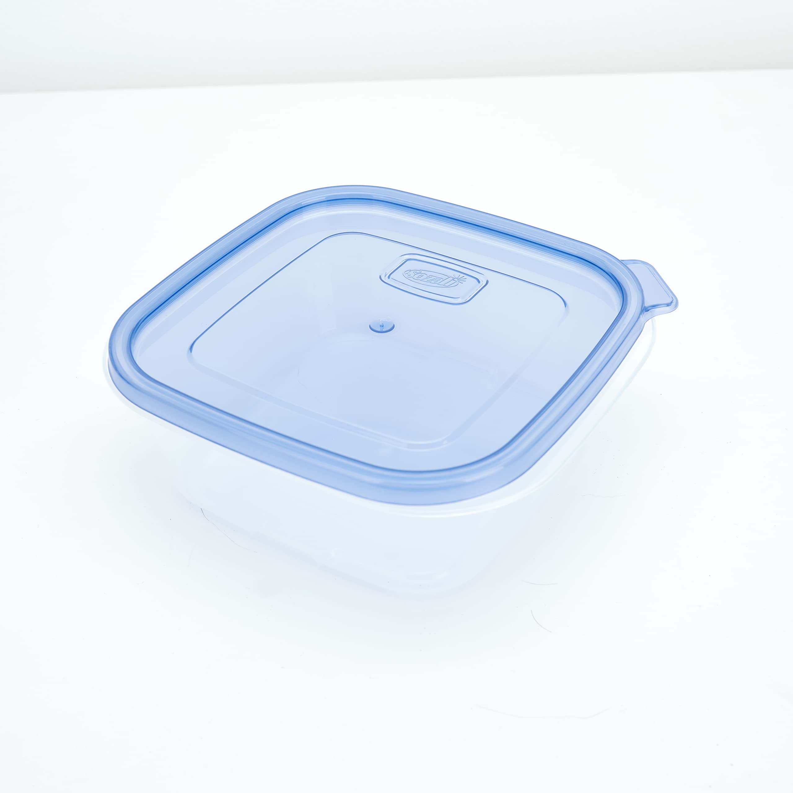 Homeshopa.com Homeshopa Square Plastic Food Storage Containers, 8 Pack, 700Ml Reusable Snap-On Storage Boxes With Lids, Stackable Meal Prep Airtight Containers, Microwave, Freezer And Dishwasher Safe