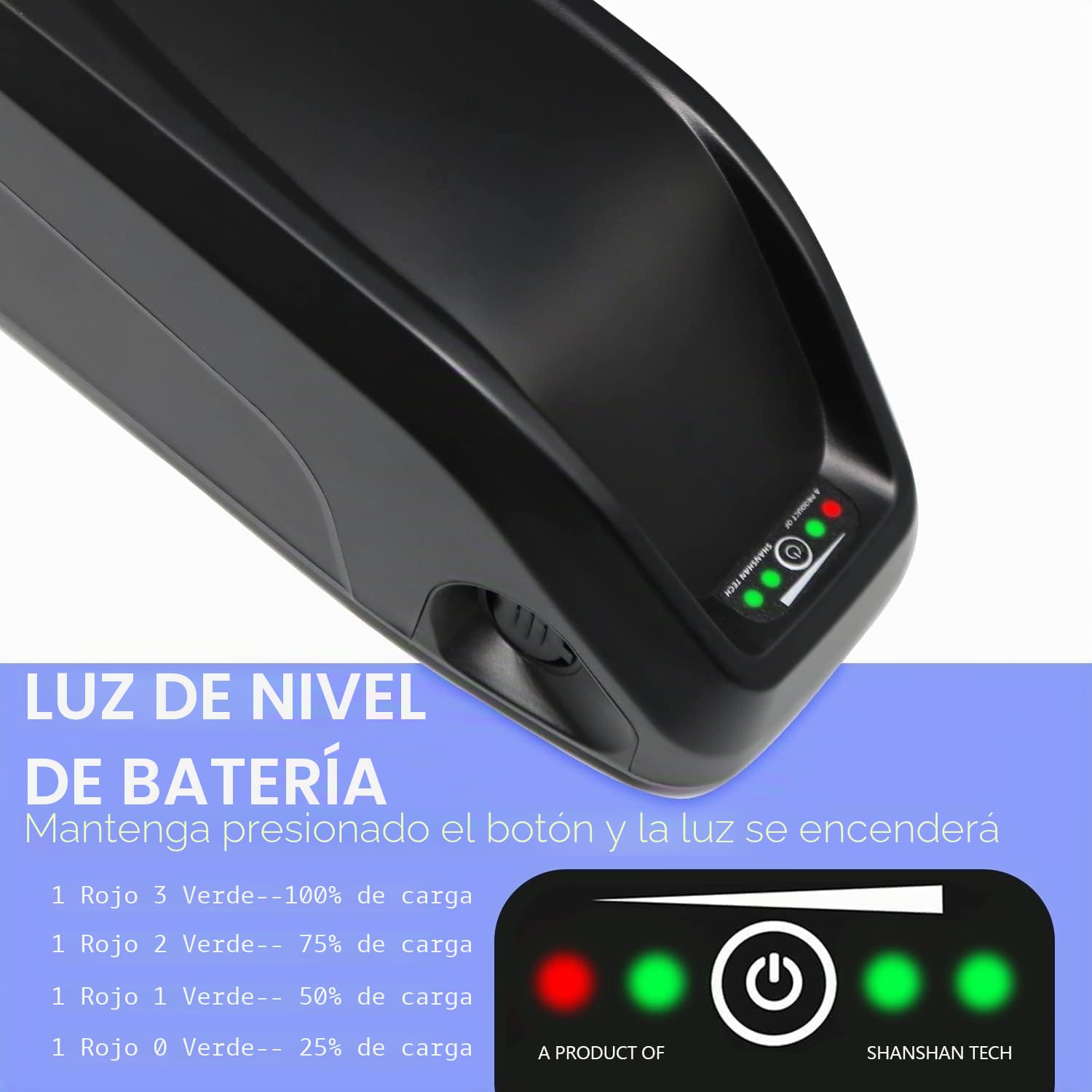 X-go Ebike Batería 48V 10Ah 4Pines Hailong Litio Ebike Batería Encaja para 100W-750W Bicicleta Eléctrica con Cargador (Miliamperios Hora 4500MAh)