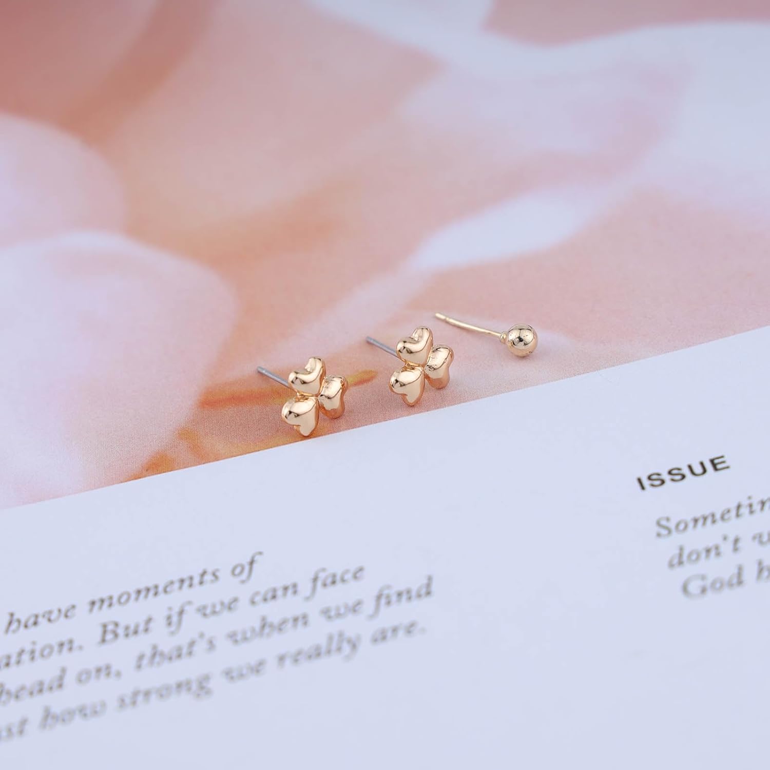 Boho Flower Stud Earrings Gold Small Flower Earrings Vintage Floral Flower Earrings Minimalist Flower Circle Earrings Jewelry for Women - Image 4