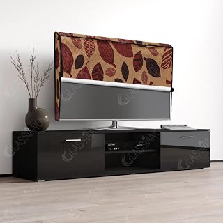 Glassiano Double Use - Transparent & Printed Flap - LED TV Cover 32 Inch, Waterproof, Campatible for All Brands (LG, Sony, Samsung, Vu, Mi, Realme, TCL, Croma)