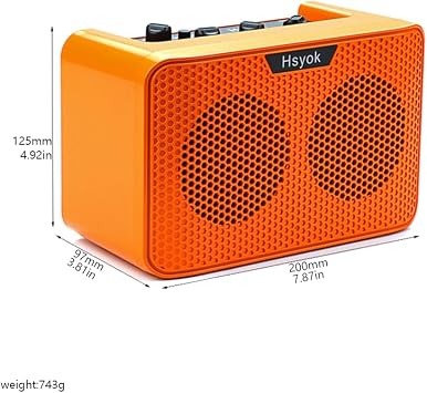 Electric Guitar Amplifier Speaker 10 Watt Electric Guitar AMP,Orange speaker