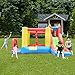 Inflatable Bounce House Slide Jumping Bouncy Castle House with Air Blower for Kids Yellow