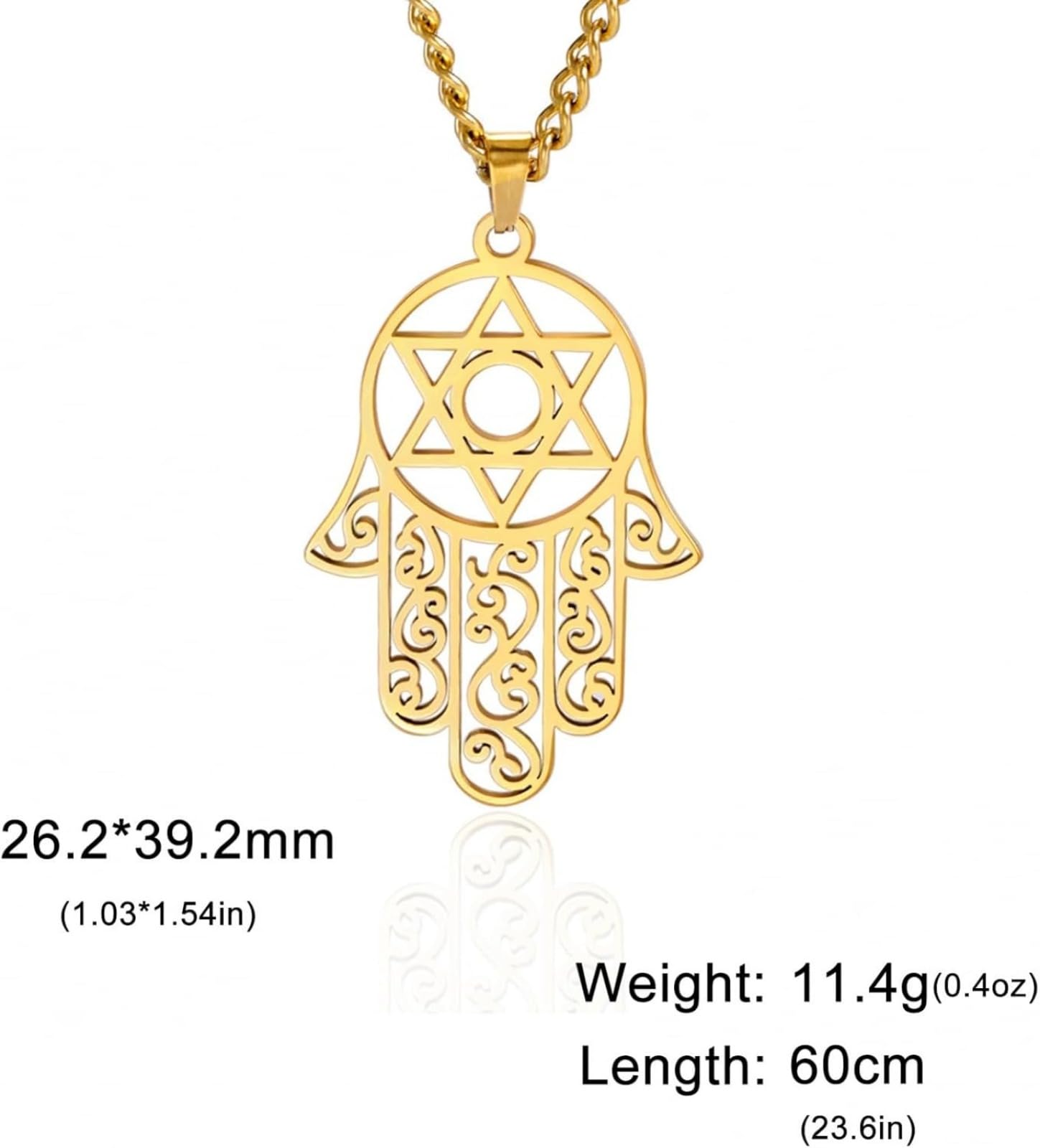Vita Stella a Sei Punti Vintage Penderant Netro Retro Palm Star Collana Uomini e Donne Regalo Gioielli Artigianali Gli Amanti della Elegante Accessoria Bohémien per Ogni Occasione