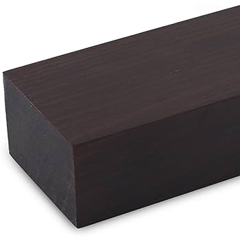 DIY African Ebony Knife Guitar Wood Handle Material Parts Black 12 * 4 * 2.5 Cm