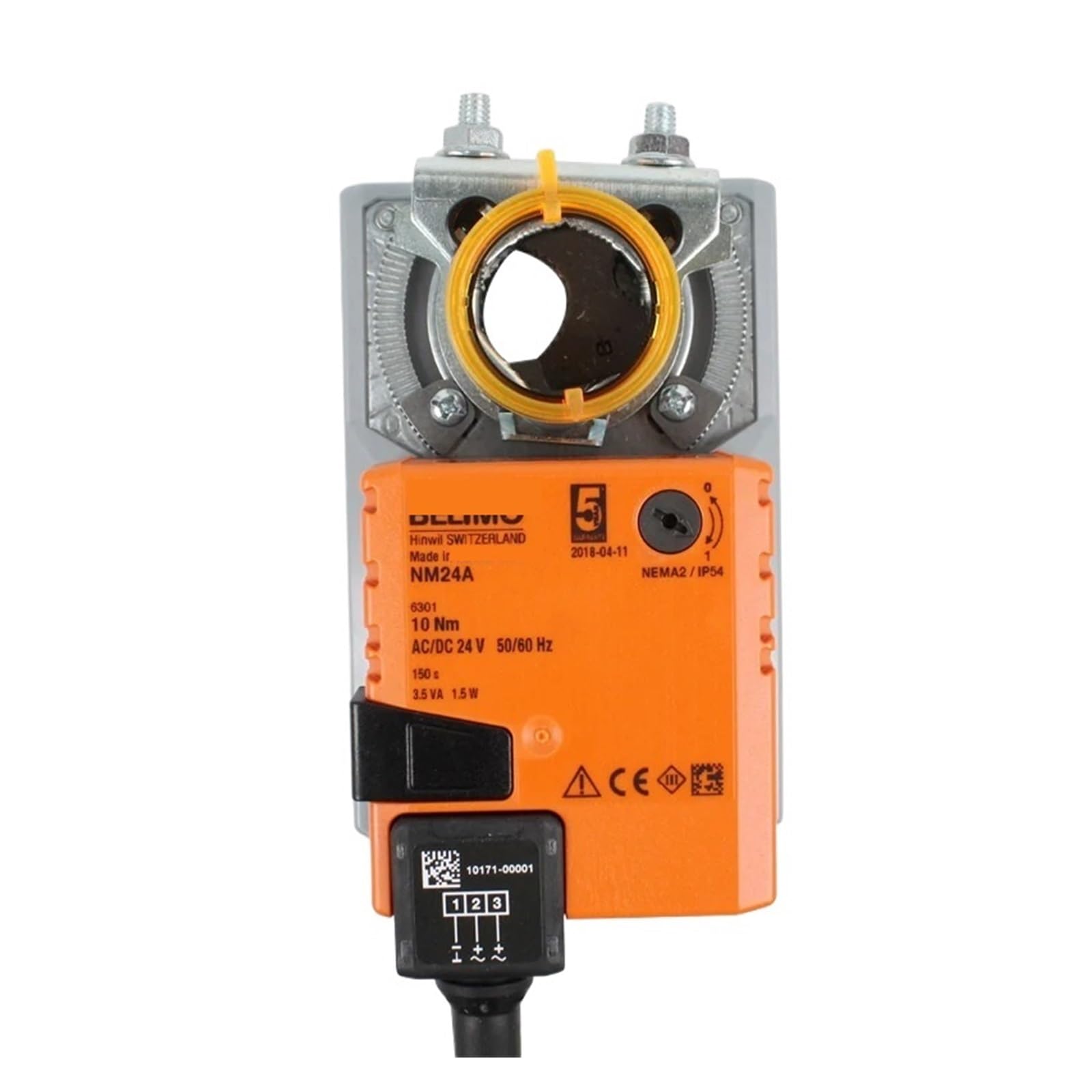 Actuador de compuerta regulable para automatización de climatización de 24 V