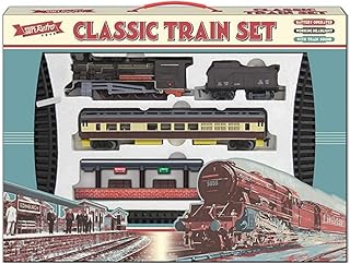 Unibos Christmas Tree Train Set-Around the Tree Xmas Decoration Festive Light Up Sound (Classic Retro Train Set)