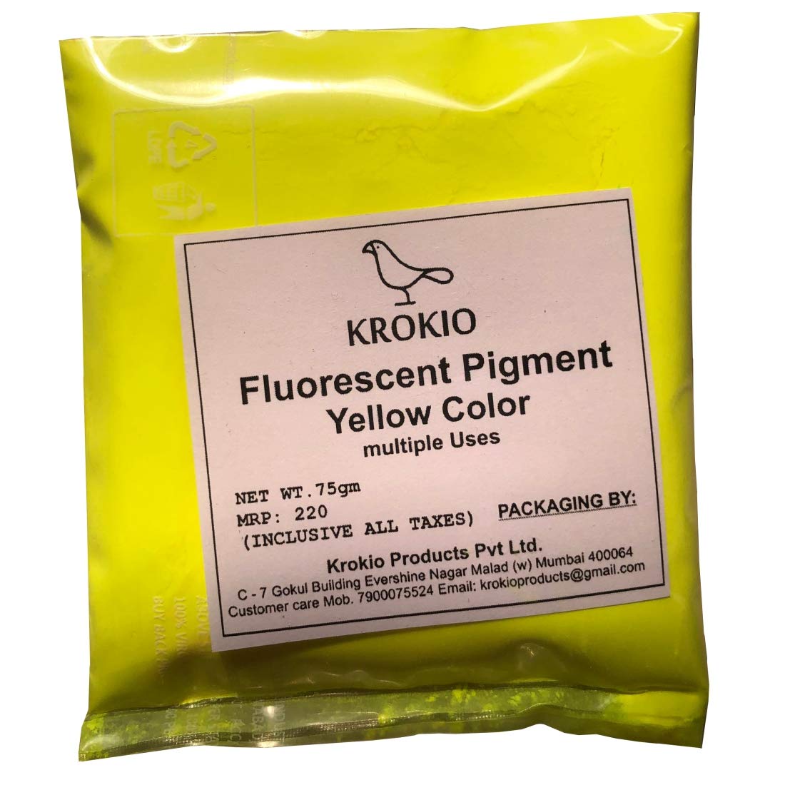 Krokio Fluorescent Pigment Powder for Candle Making Colors (Dye) Pack