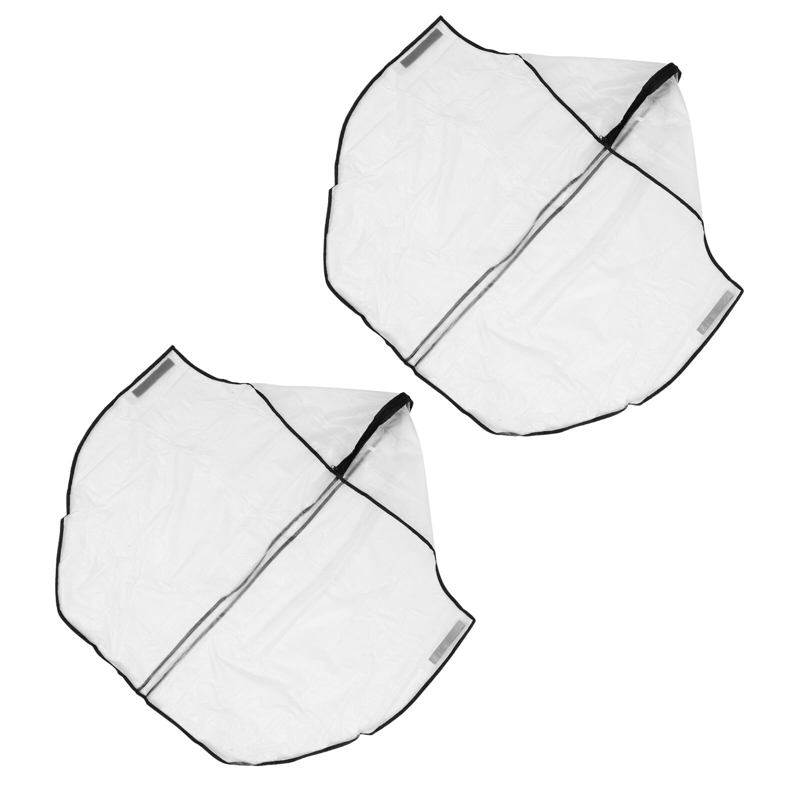 2 Piezas Funda Transparente para Bolsa de Golf 117X63 CM, Protector de Lluvia y Polvo para Carrito, 2 Piezas, Resistente PVC para Uso Exterior y Competiciones