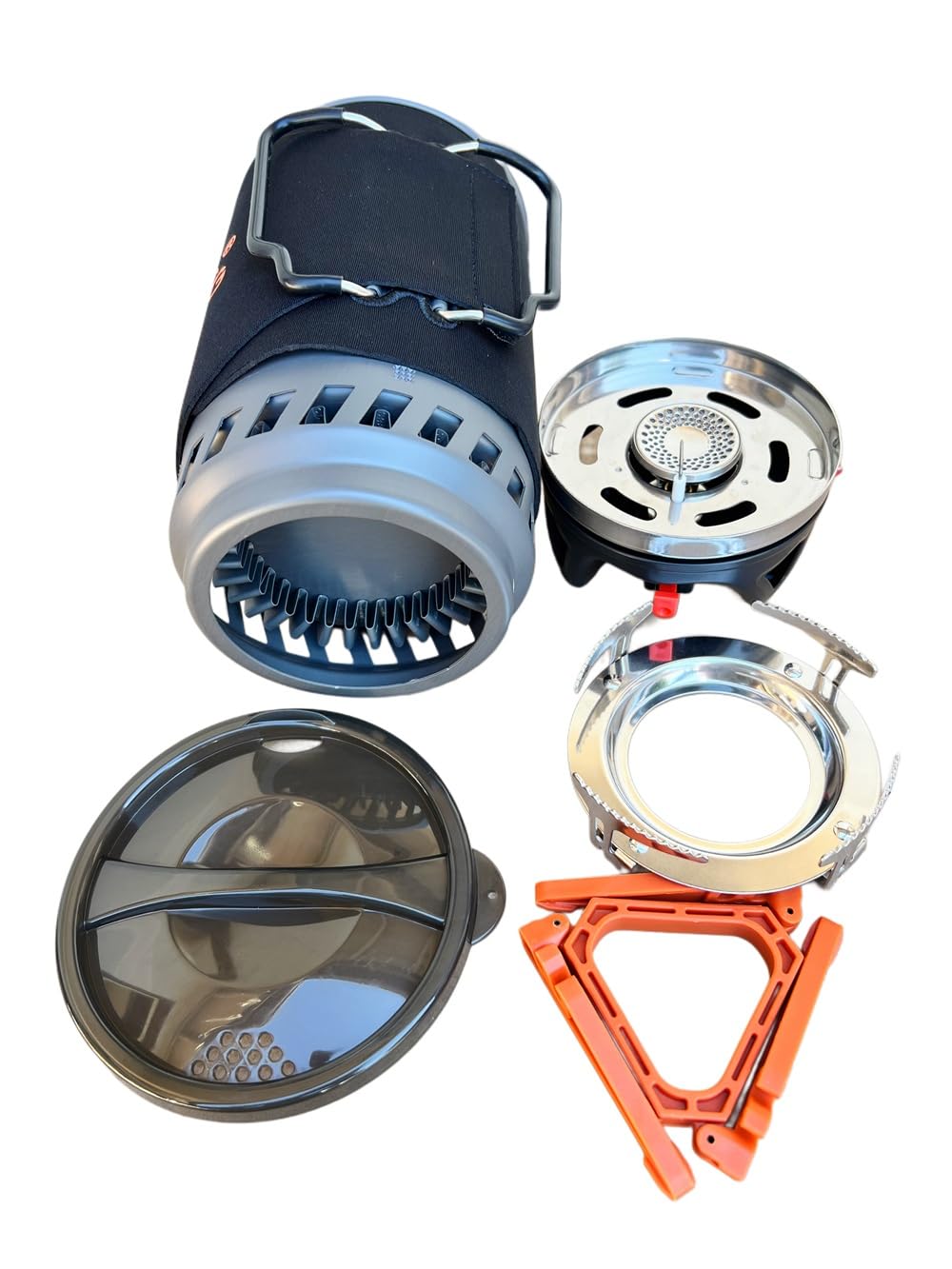 TENKE Backpacking 1000W 1.1L Sistema de cocina portátil a gas, sistema de cocción al aire libre, quemador de chorro con encendido piezoeléctrico, ideal para senderismo, camping, pesca, viajes por