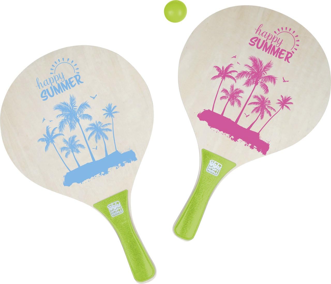 Happy People 74021 - Baechball-Set, Farblich sortiert 38x24x0,8cm, Zufällige Farbauswahl