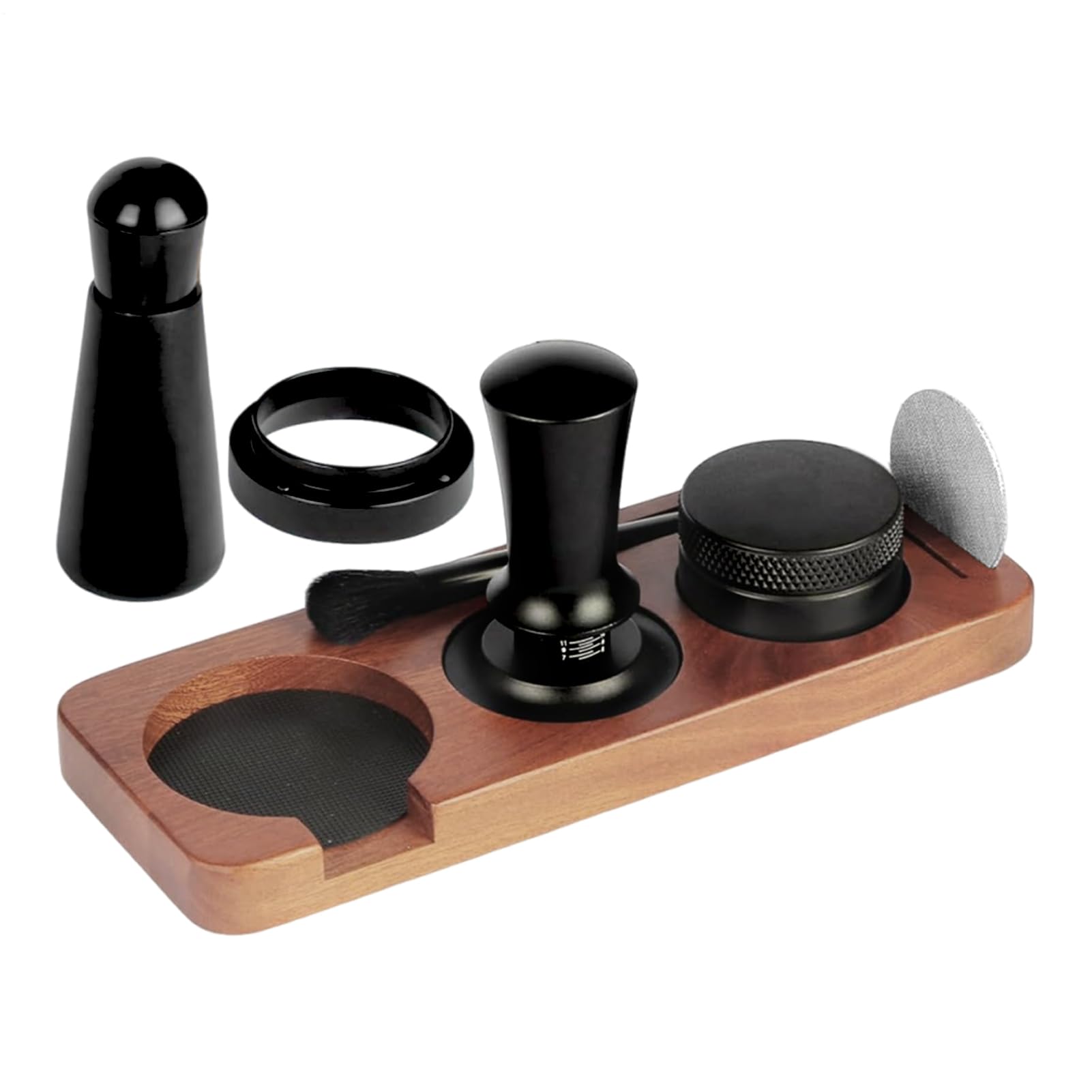 Zestaw do ubijania kawy espresso 58mm narzędzia do ubijania i prasowania | Ubijak do mielonej kawy espresso Do kawiarni, biura, na blat kuchenny, użytku domowego, w kuchni, zastosowa