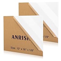 Vista 8 de Láminas de plexiglás de 1/2 pulgada de espesor (13 mm), 30 cm x 30 cm, lámina de acrílico fundido para proyectos de bricolaje, fácil de cortar