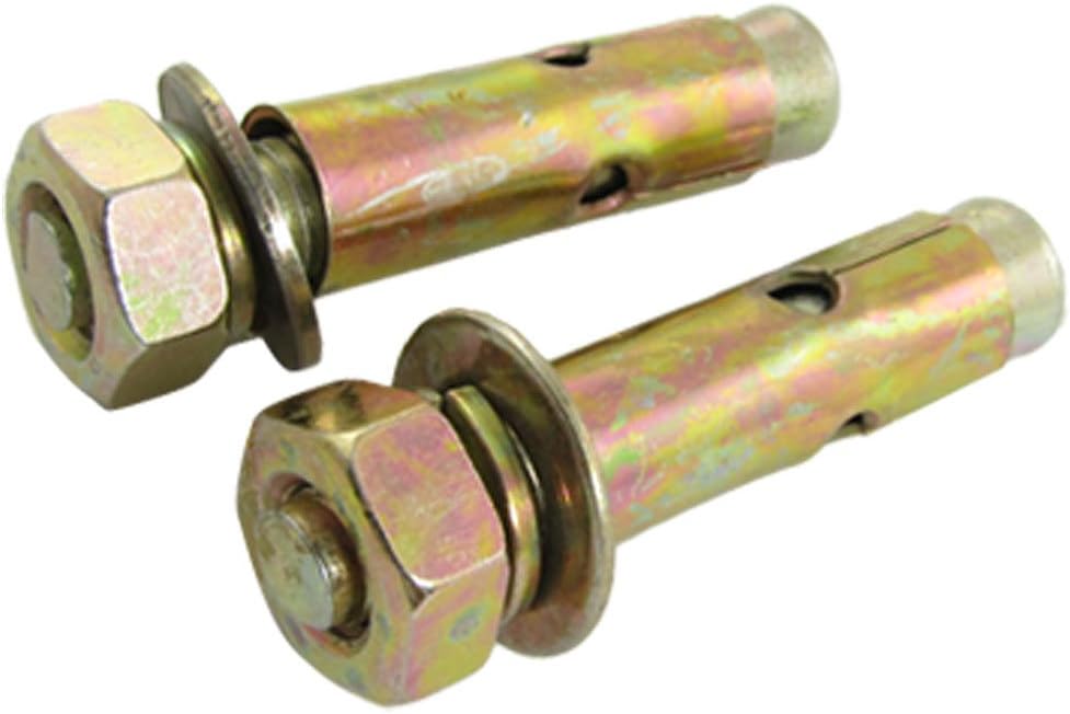 Expansion Bolt Nuts 2 Pcs M10 x 60mm Hex Nut Panel Nuts Sleeve Anchors