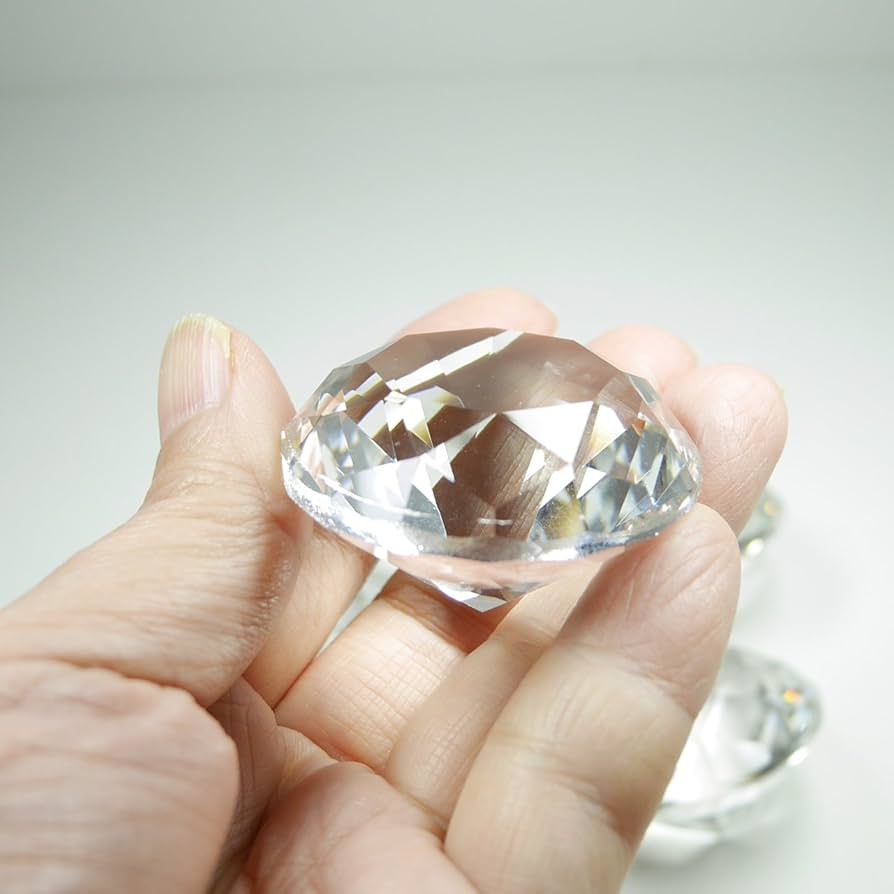 No1077 水晶 ダイヤモンドカット 置物 オブジェ No1077 水晶 ダイヤモンドカット 置物 オブジェ No1077 水晶