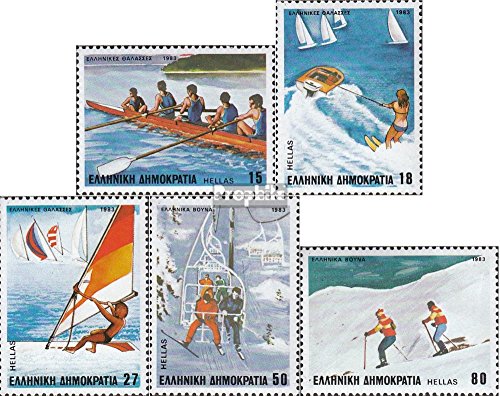 Prophila Collection Grecia Michel.-No..: 1515-1519 (Completa Edizione) 1983 Sport (Francobolli per i Collezionisti) Sport Acquatici