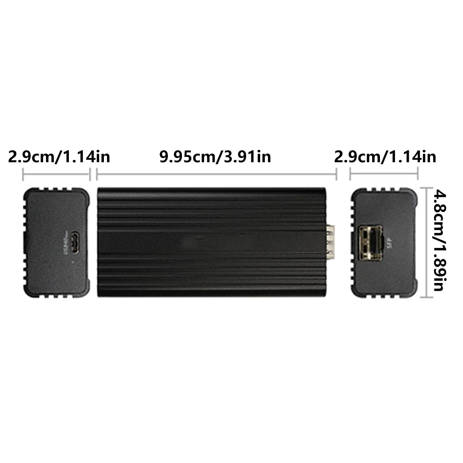 Adattatore da USB a 10G SFP+ per Fibra a Lunga 10GbE RJ45 Adattatore Rete Trasferimento Dati Accessori Desktop per Laptop