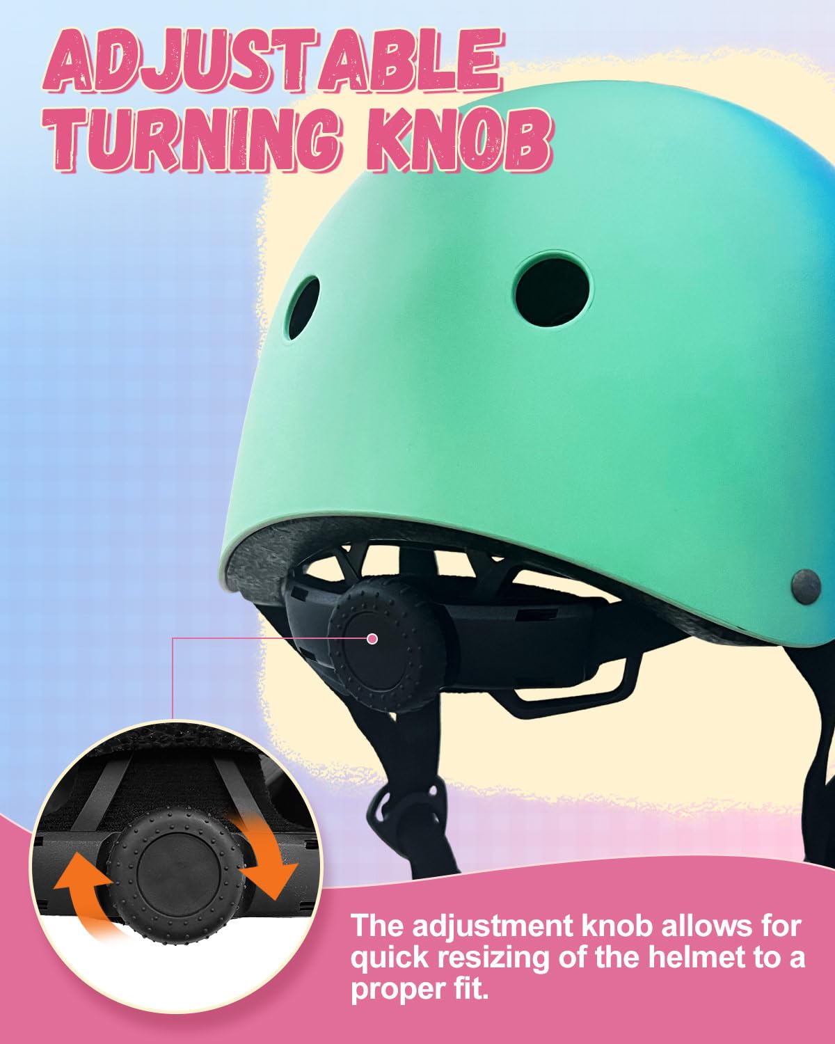 Casque de vélo pour enfants de 3 à 8 ans, offrant une protection de sécurité pour le cyclisme, la planche à roulettes et la trottinette, cadeau d'anniversaire pour enfants (bleu dégradé)