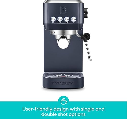 Miniatura 2 de CASABREWS 3700 Essential Máquina de café expreso de 20 bares, cafetera de acero inoxidable con espumador de leche, cafetera espresso para capuchino,