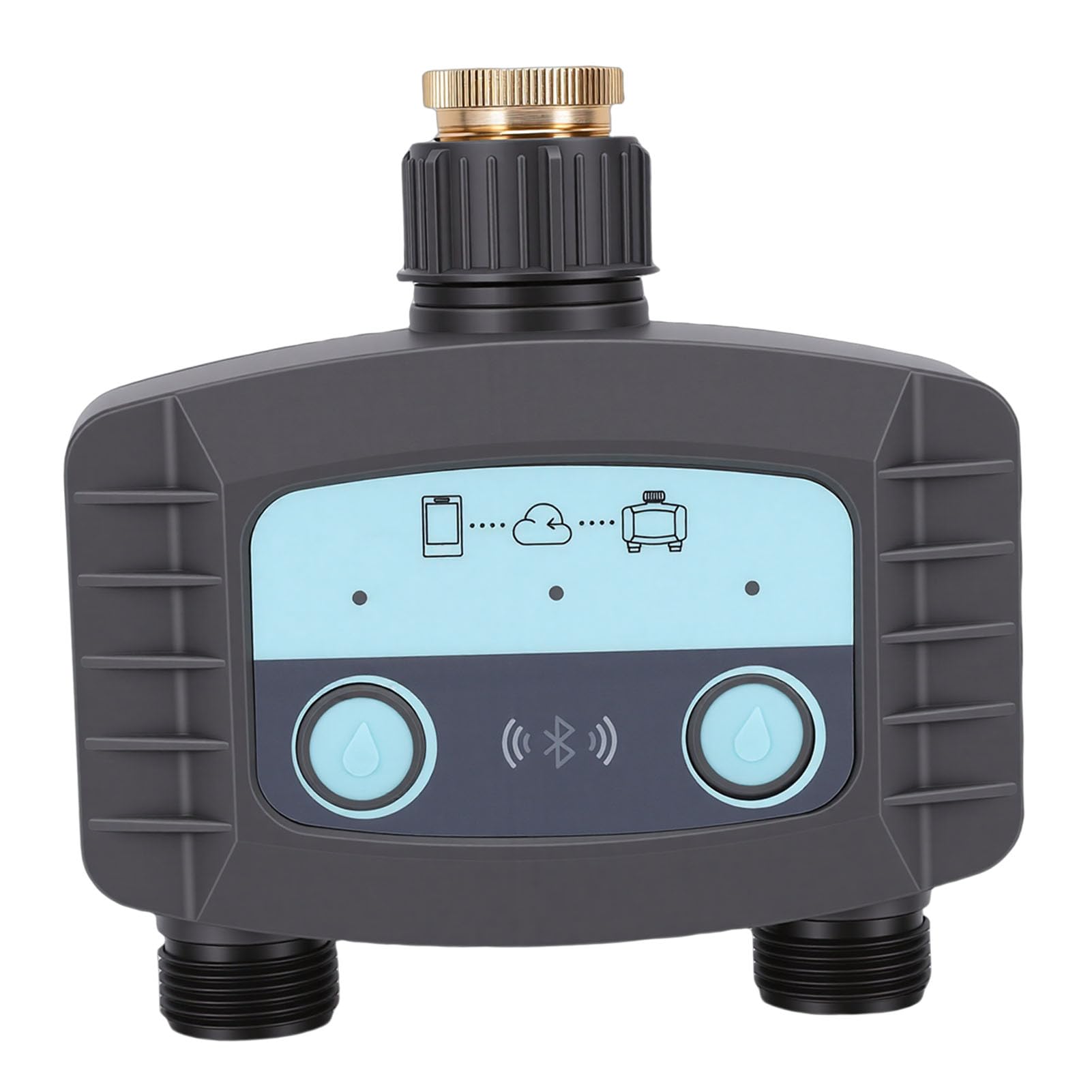 Zerodis Controller per Irrigazione Programmabile, Timer per Tubo da Giardino, Programmabile, con Presa di Ingresso in Ottone, Adatto per Piante in Vaso da Giardino all'aperto, Timer Intelligente