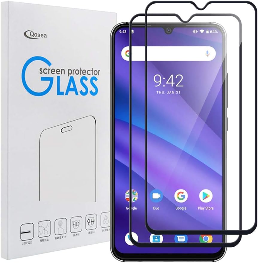 Qoosea Compatible with Umidigi A5 Pro Screen Protector Glass (2 Pack) Tempered Full