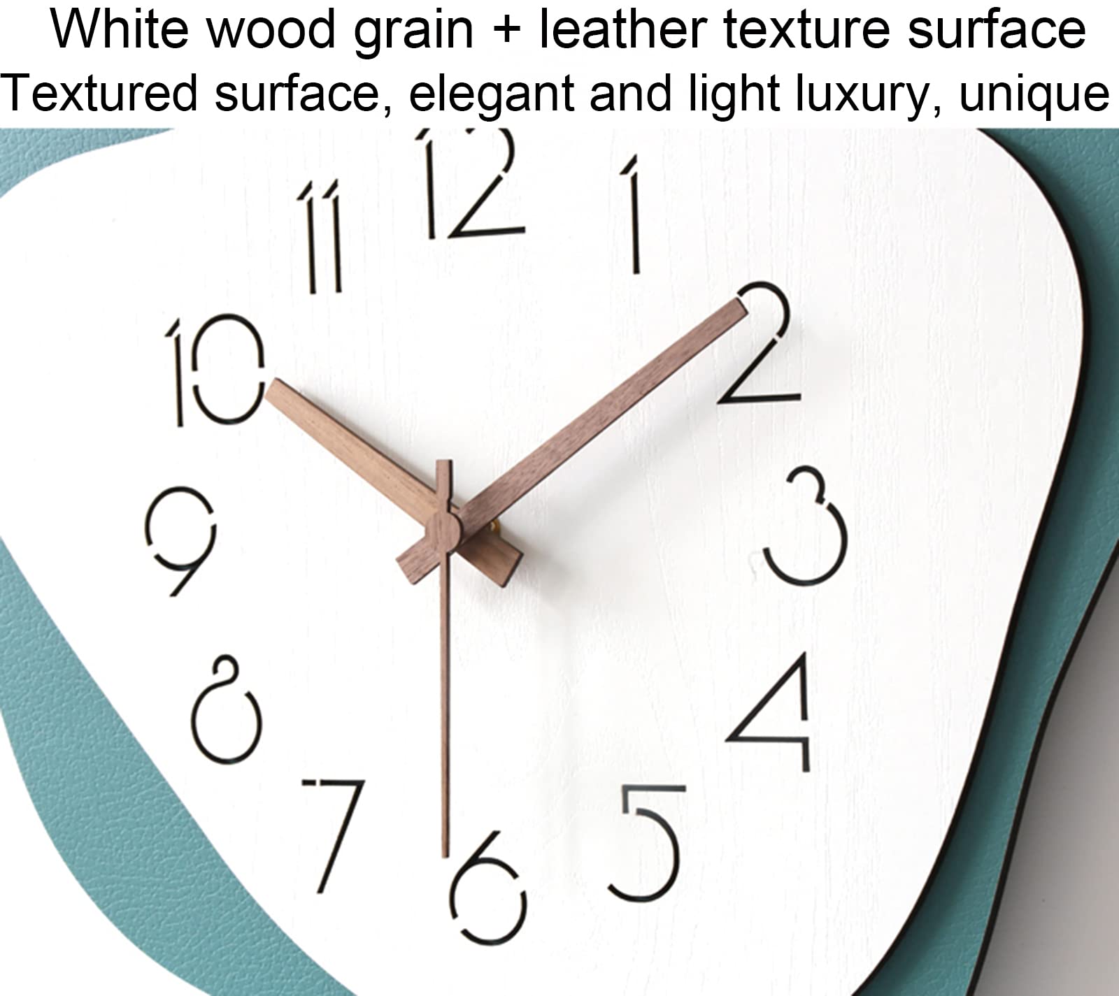 Moderne Decoratieve Wandklok, Stijlvol Kwarts Met Slinger Wandklok Stille Mode Klokken Voor Thuis Woonkamer Kantoor Slaapkamers Keuken,Groen,15in