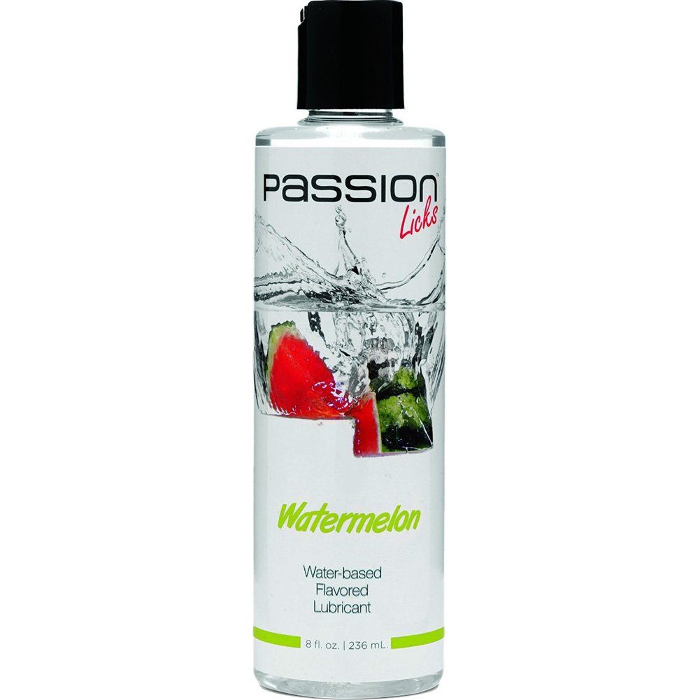 Watermelon : Passion Lubes Water Based Flavored Lubricant, Licks Watermelon, 8 oz