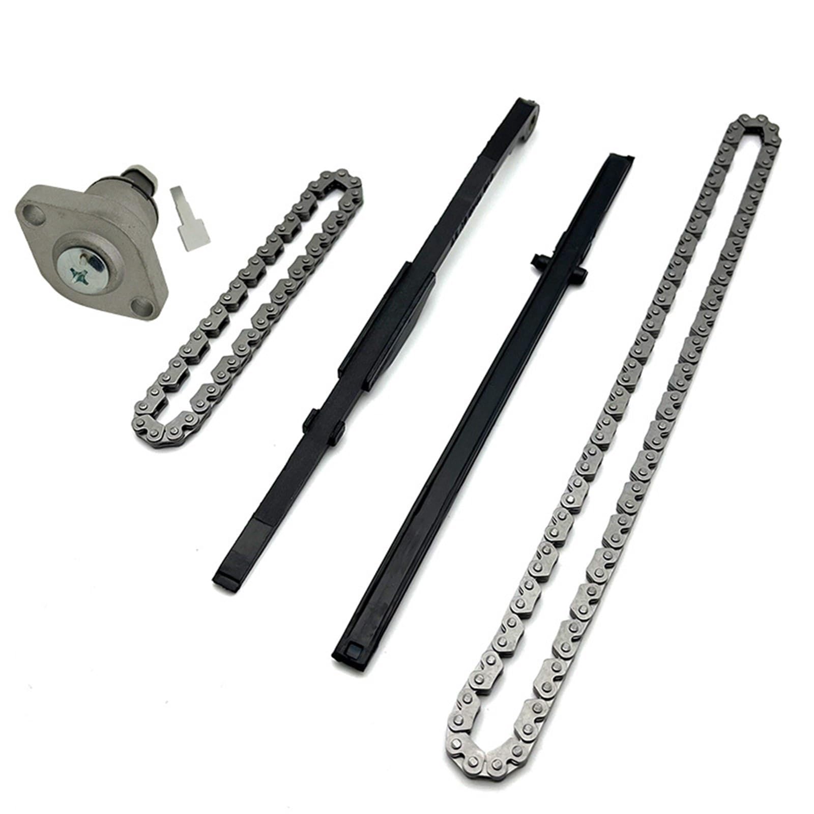 Compatible con Scooter GY6 125 150 152QMI 157QMJ motores 2X3-90L 90 enlaces Kit de cadena de distribución del motor guía tensor regulador de aceite | Kit (as the picture)