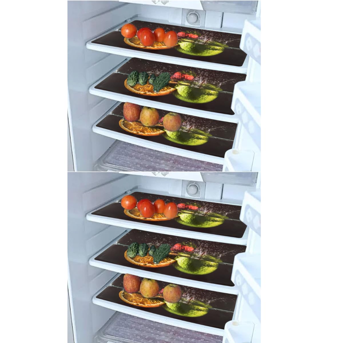Grisha Home Multipurpose Refrigerator Sheet | Drawer Mat | Lemon Design & Water Proof PVC Material | Size-48 cm x 33 cm,Pack of 6 Multi, Polyvinyl Chloride-image-7