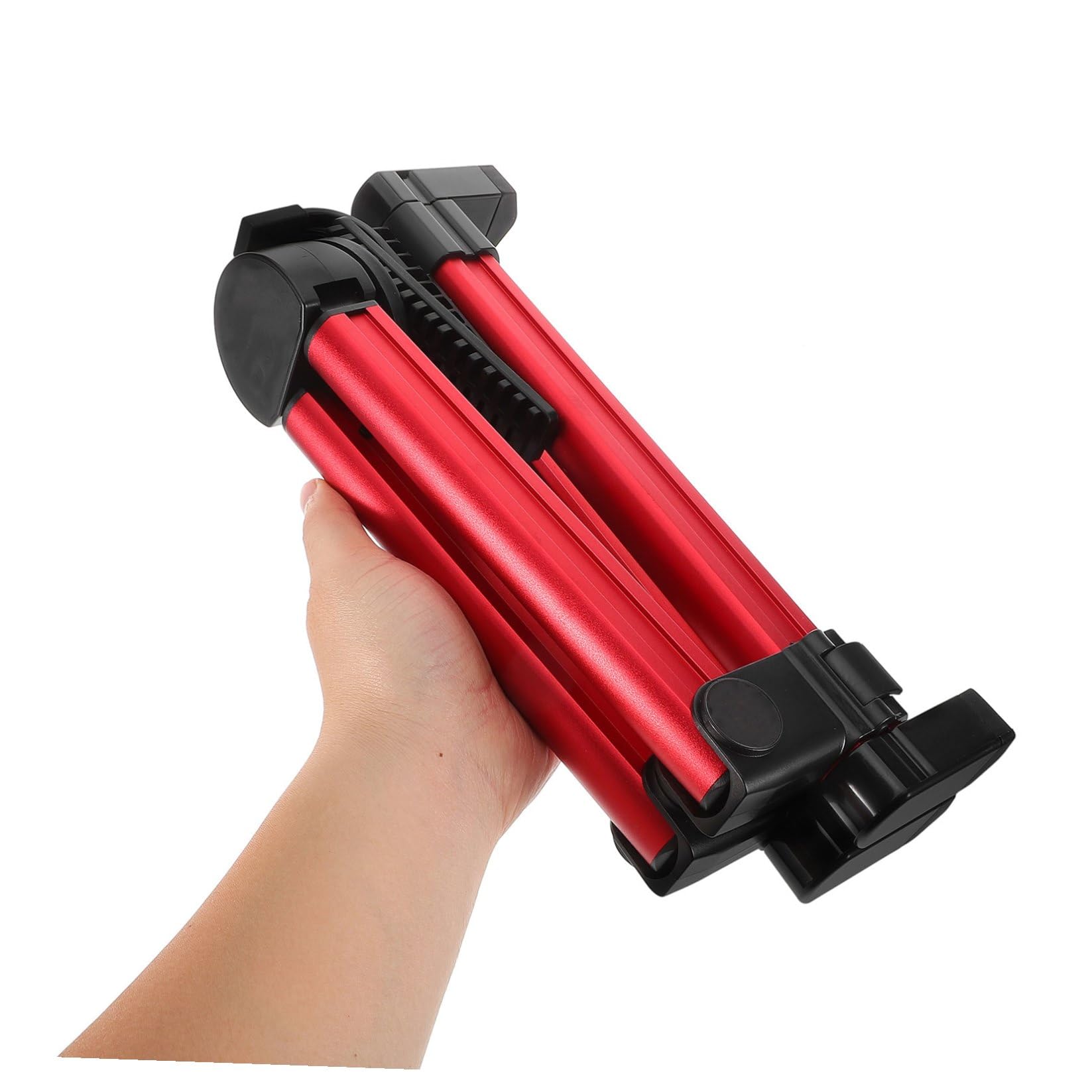 Supporto per Chitarra e Zhongruan da Terra Pieghevole, Lega di Alluminio e Silicone, Stabile per Uso Domestico, Colore Rosso