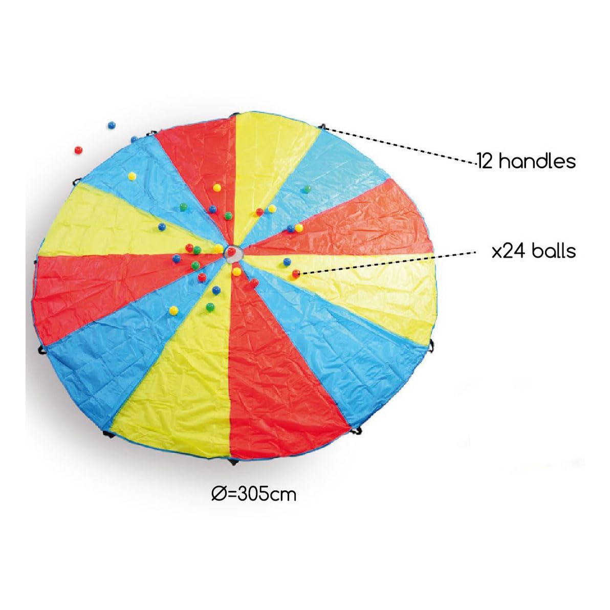 305 cm Trampolino elastico Garlando Proline L Diametro 305 cm -Per Est