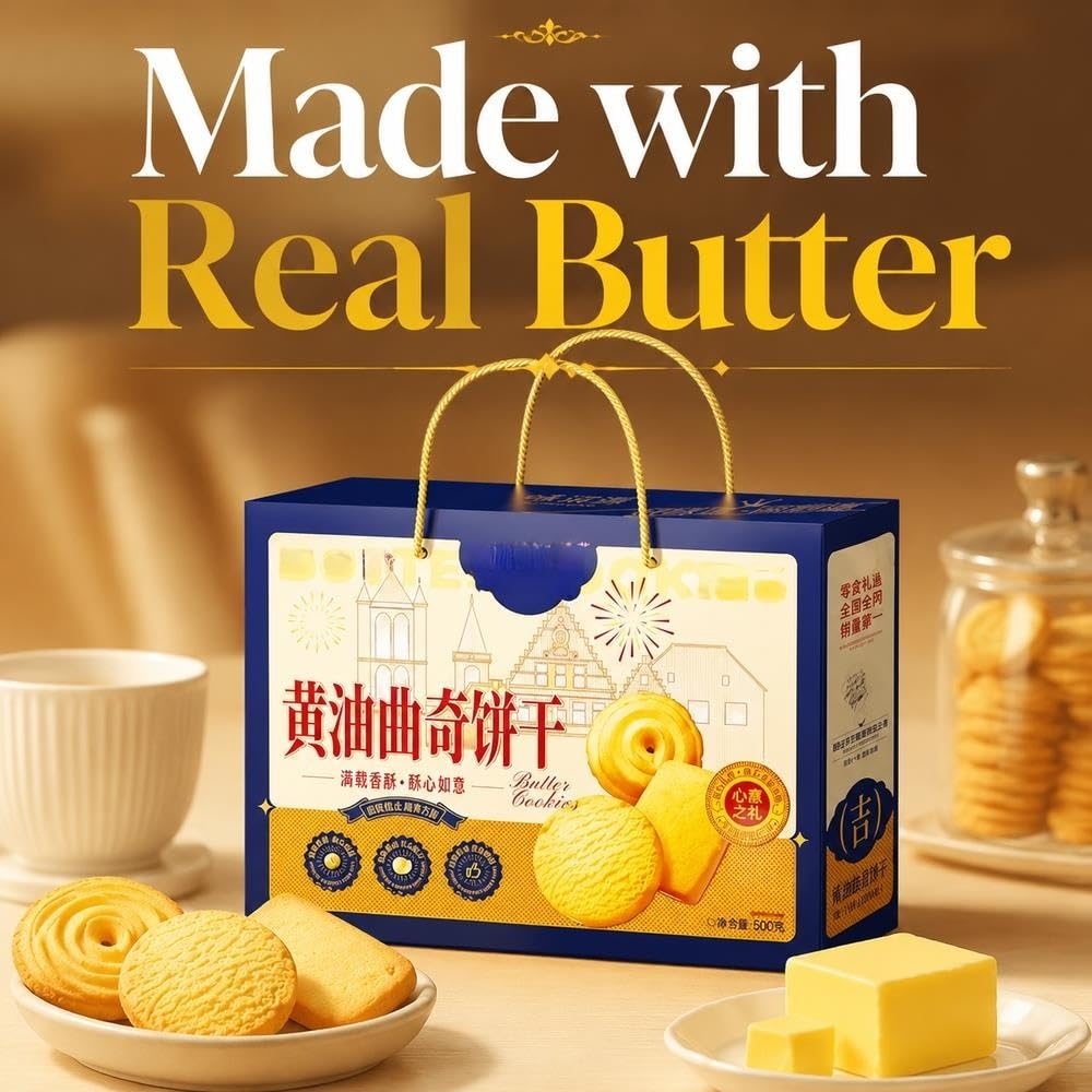 Galletas De Mantequilla Caja Surtida 500g Crispy Snack