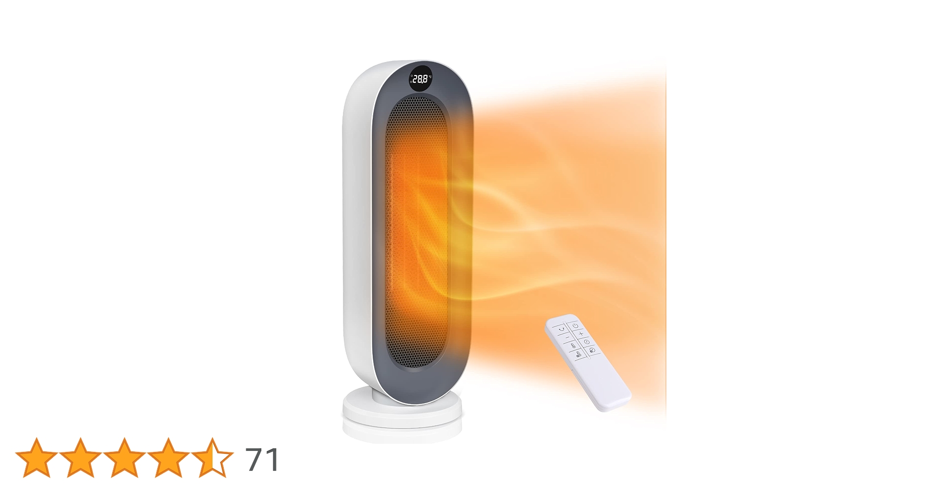 Amazon | 【2023最新暖房用】 セラミックヒーター【ECO知能恒温 節電