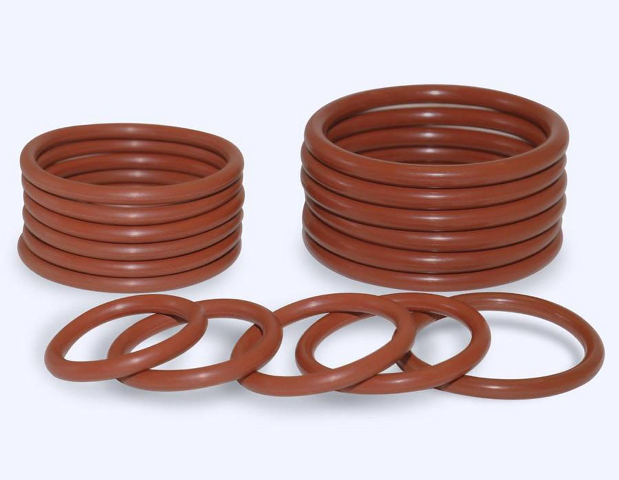 1 Pcs di O-ring in gomma fluorurata, 670mm di diametro esterno 650mm di diametro interno 10mm di larghezza, guarnizione di tenuta VMQ, Marrone
