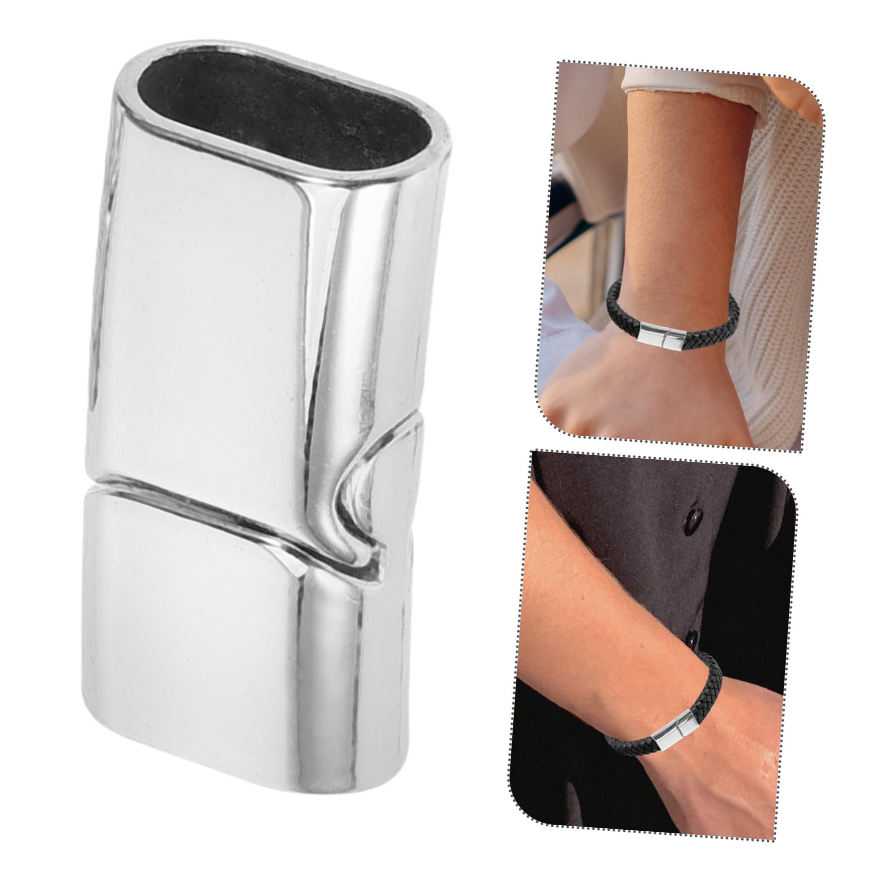 EXCEART 50pezzi Chiusure Per Bracciali e Collane Connettori Per Gioielli Fai Da Te Facile Installazione Accessori Per Creazioni Bracciali e Collane Stile
