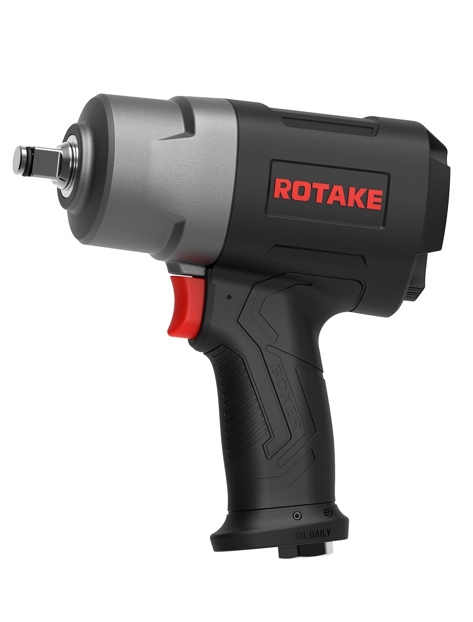 ROTAKE RT-5274 Chiave pneumatica da 1/2 pollici, pistola pneumatica a percussione da 1245 Ft-Lbs, strumento meccanico a doppio martello ad alta velocità da 8600 giri/min per riparazione auto e cambio