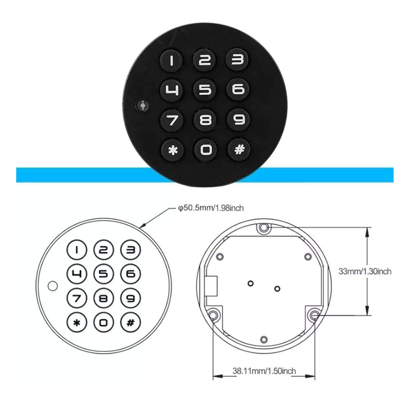 Cerrar Cerradura de combinación Digital, cerradura electrónica segura, cerradura de contraseña Digital electrónica inteligente para armario, puerta, cajón, armario para armario de puerta