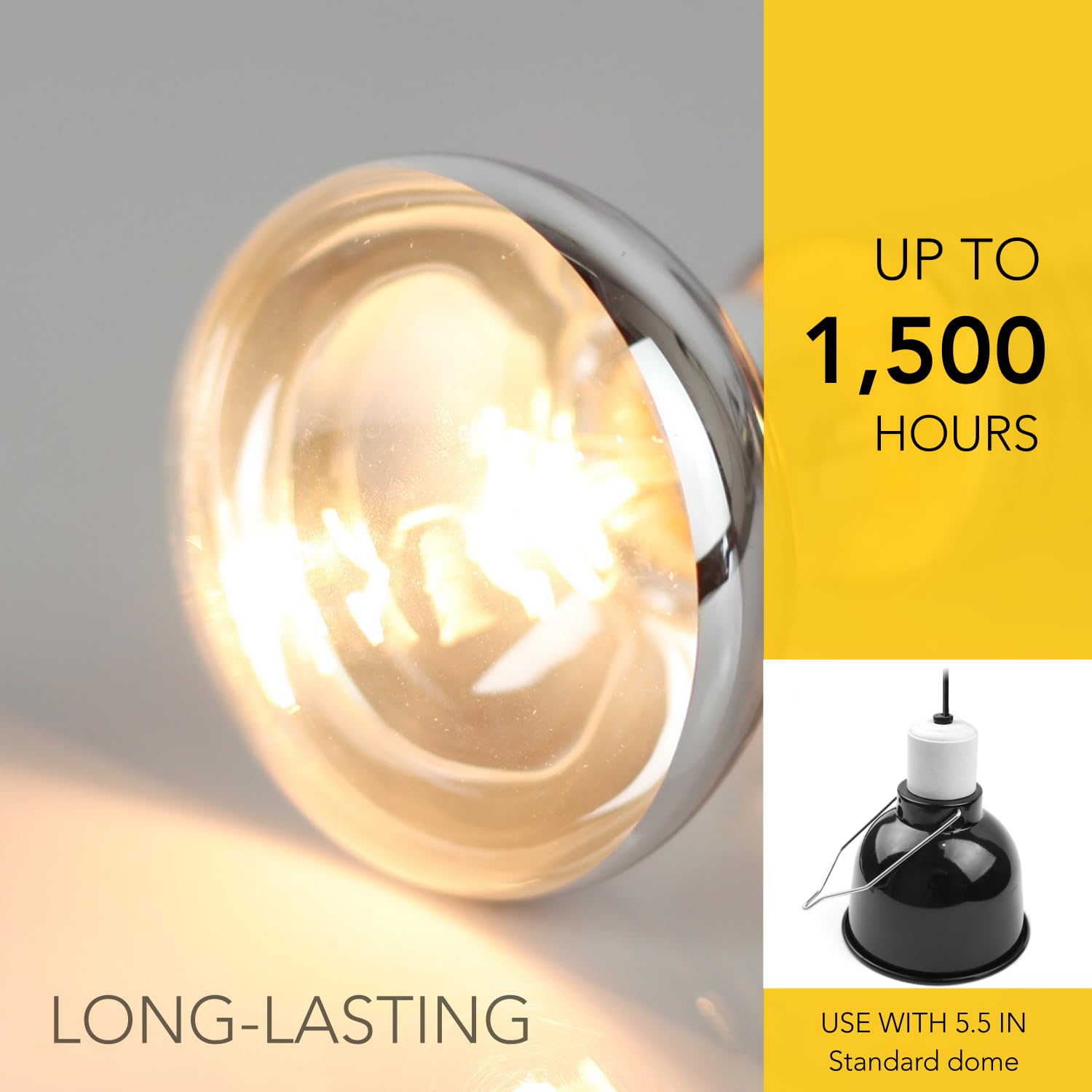 ReptiKing 100W Reptile Heat Lamp Bulbs, 2 Value Pack, Daylight Basking Spot, 2025 G3, Bearded Dragon/Turtle/Lizard/Snake Heating Bulb, UVA Heat Lamp, Basking Light for Reptiles - image 6