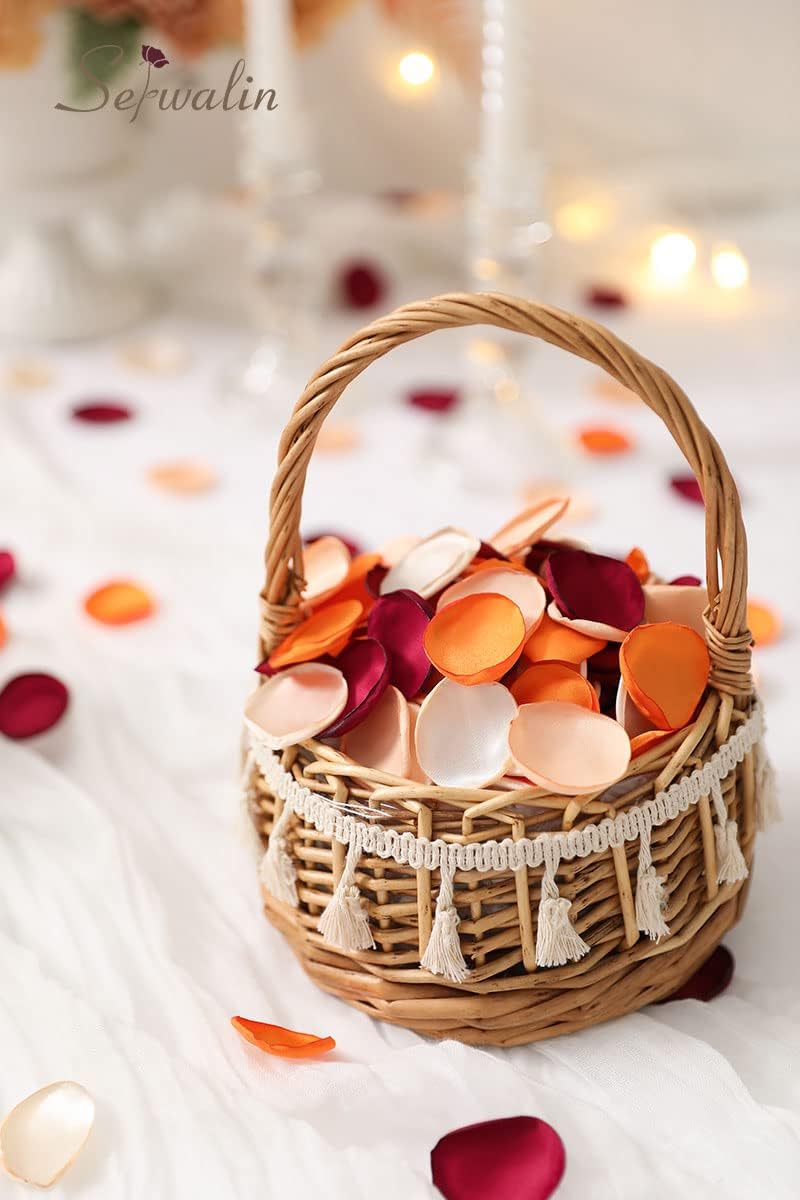 Serwalin 300Pcs Silk Rose Petals Flower Petals for Weddings