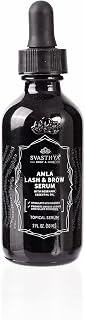 Organic Amla Castor Oil -Cold Pressed for Eyelash & Eyebrow Growth - Lash Serum for Longer, Thicker Lashes - Hair Growth Oil with Amla for Thicker, Healthier Hair
