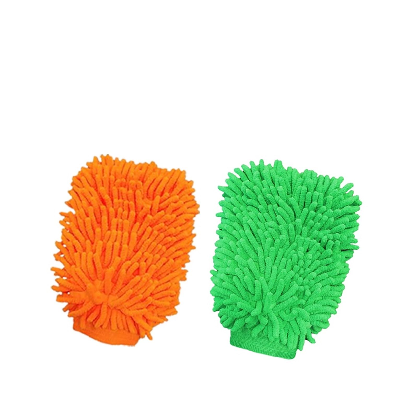 WWYYZAYC Car Wash Gloves, Fiber Thick Double-sided Chenille, Sponge, Cleaning Tool(2Pcs 2color)