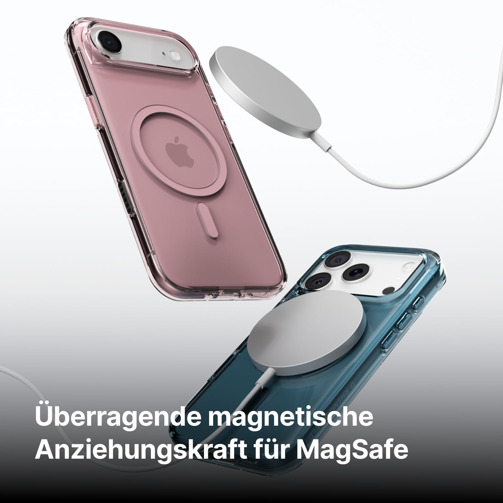RhinoShield Clear Hülle für MagSafe für iPhone 17 Pro Max | Starker Magnet, Anti-Vergilbung, transparent, hohe Klarheit, stoßfest, Fallschutz nach Militärstandard