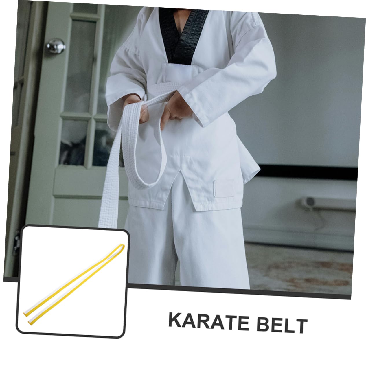 Happyyami Taekwondo Karate Belt for Teens Adults Lightweight Breathable Non-Shrink/Multiple Martial Arts Use