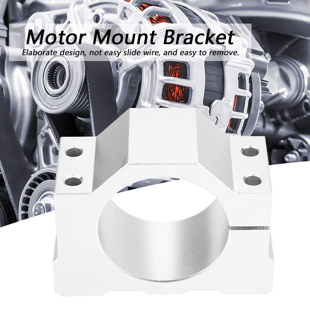 Spindle Motor Clamp, 52mm Aluminum CNC Spindle Motor Mount Bracket Clamp with Screws Beautiful All Sandblasting Design, Easy Wire Removal,, Mounts
